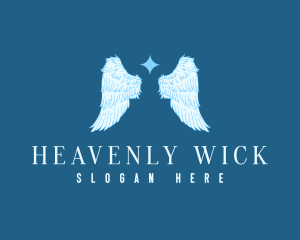 Spiritual Angel Wings logo design