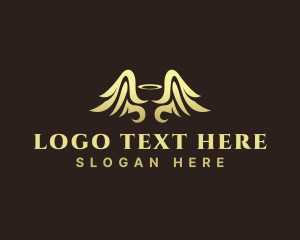 Marriage - Holy Halo Wings logo design