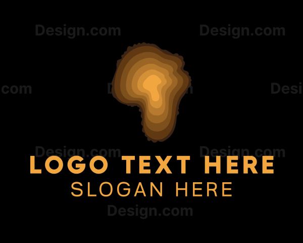 Wood Ring Log Logo