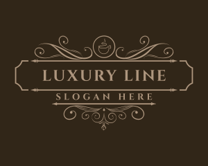 Luxury Coffee Cup logo design