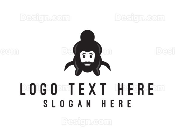 Sumo Wrestler Man Logo