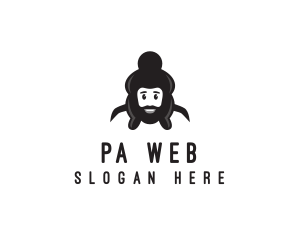 Sumo Wrestler Man logo design