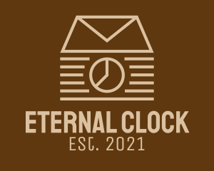 Mail Clock House logo design