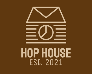 Mail Clock House logo design