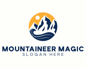 Mountain Summit Wave logo design