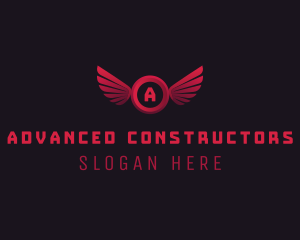 Aviary Wing Aeronautics logo design