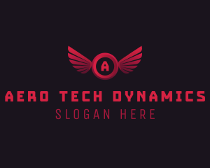 Aviary Wing Aeronautics logo design