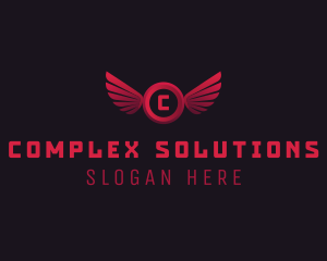 Aviary Wing Aeronautics logo design