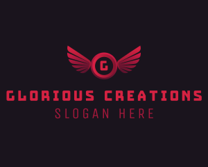 Aviary Wing Aeronautics logo design