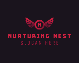 Aviary Wing Aeronautics logo design