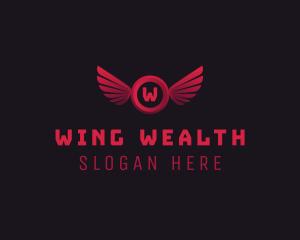 Aviary Wing Aeronautics logo design