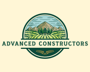 Land Farming Field logo design