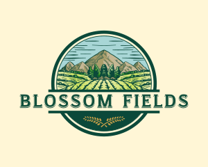 Land Farming Field logo design