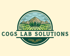 Land Farming Field logo design