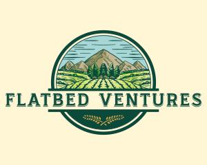 Land Farming Field logo design