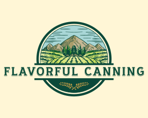 Land Farming Field logo design