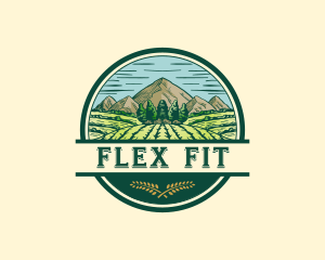 Land Farming Field logo design