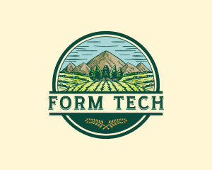 Land Farming Field logo design