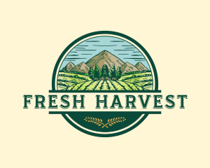 Land Farming Field logo design