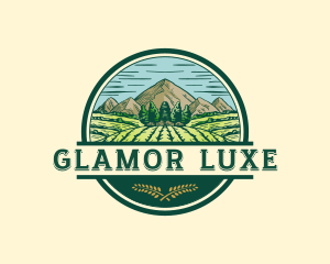 Land Farming Field logo design