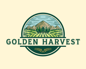 Land Farming Field logo design