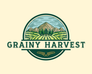 Land Farming Field logo design