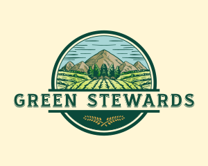 Land Farming Field logo design