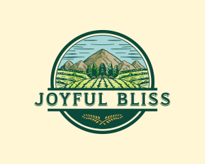 Land Farming Field logo design