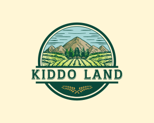 Land Farming Field logo design