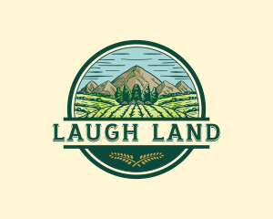 Land Farming Field logo design