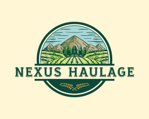 Land Farming Field logo design