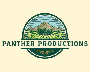 Land Farming Field logo design