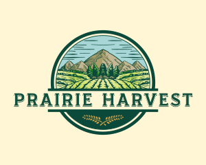 Land Farming Field logo design