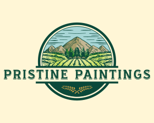 Land Farming Field logo design