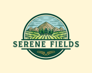 Land Farming Field logo design