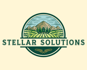 Land Farming Field logo design