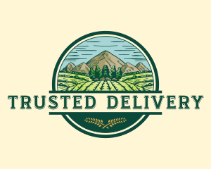 Land Farming Field logo design