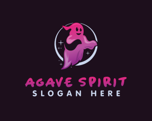 Scary Halloween Ghost logo design