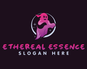 Scary Halloween Ghost logo design