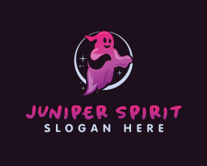 Scary Halloween Ghost logo design