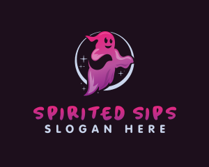 Scary Halloween Ghost logo design