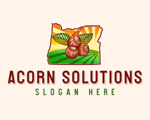 Oregon Hazelnut Farm logo design