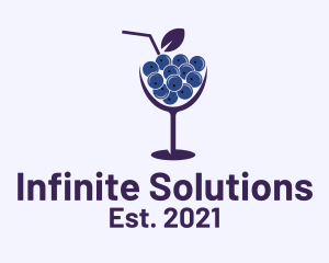Blueberry Cocktail Drink  logo