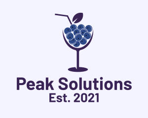 Blueberry Cocktail Drink  logo