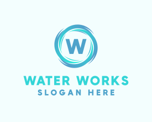 Water Supply Whirlpool logo design