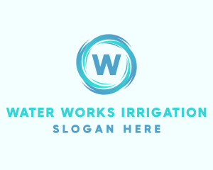 Water Supply Whirlpool logo design