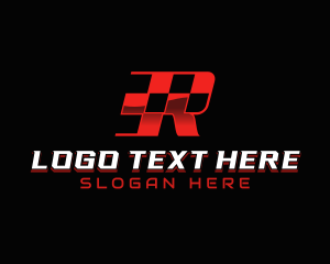 Racing Flag Letter R logo