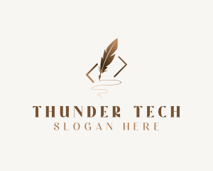 Feather Quill Writing Logo