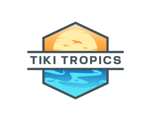 Tropical Summer Getaway  logo design