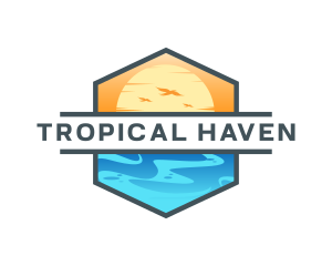 Tropical Summer Getaway  logo design